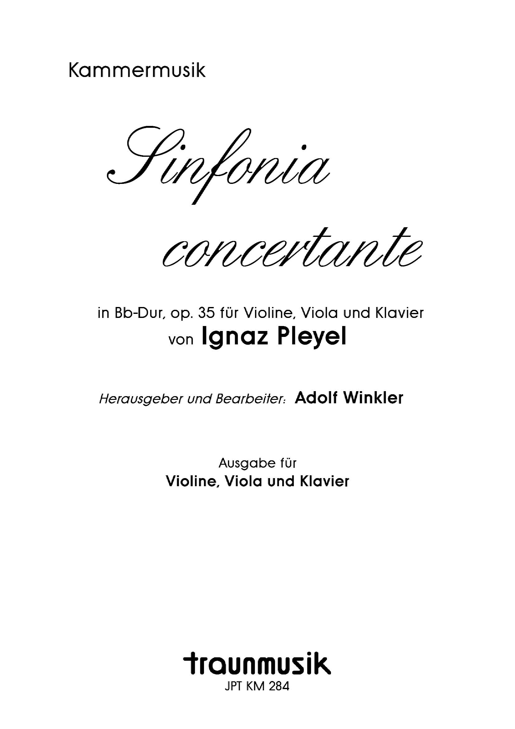 Sinfonia concertante / IJ. Pleyel